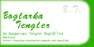boglarka tengler business card